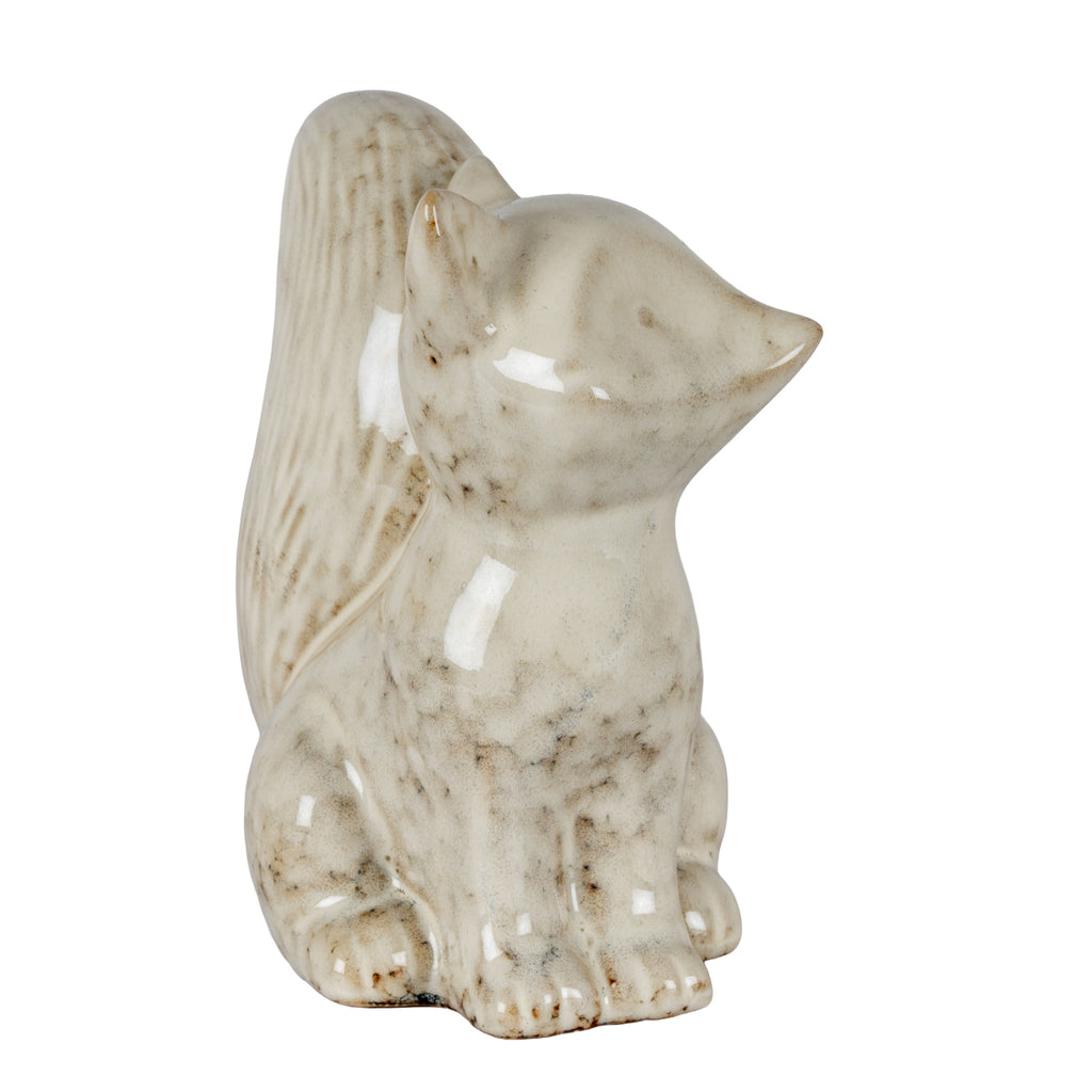 Alora Ceramic Fox Looking Left, detail close-up
