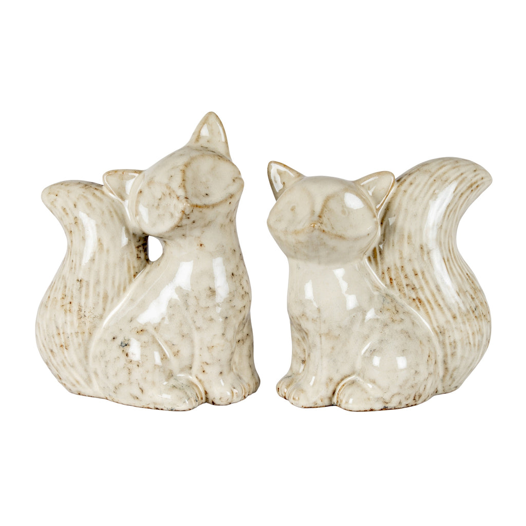 Alora Ceramic Fox Looking Left, side view