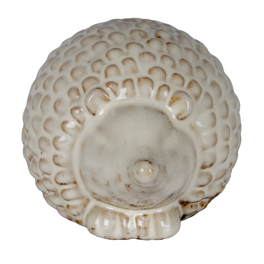 Alora Ceramic Round Small Hedgehog, detail close-up