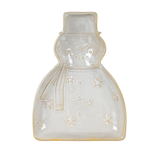 Alora Ceramic Snowman Dish, alternative angle