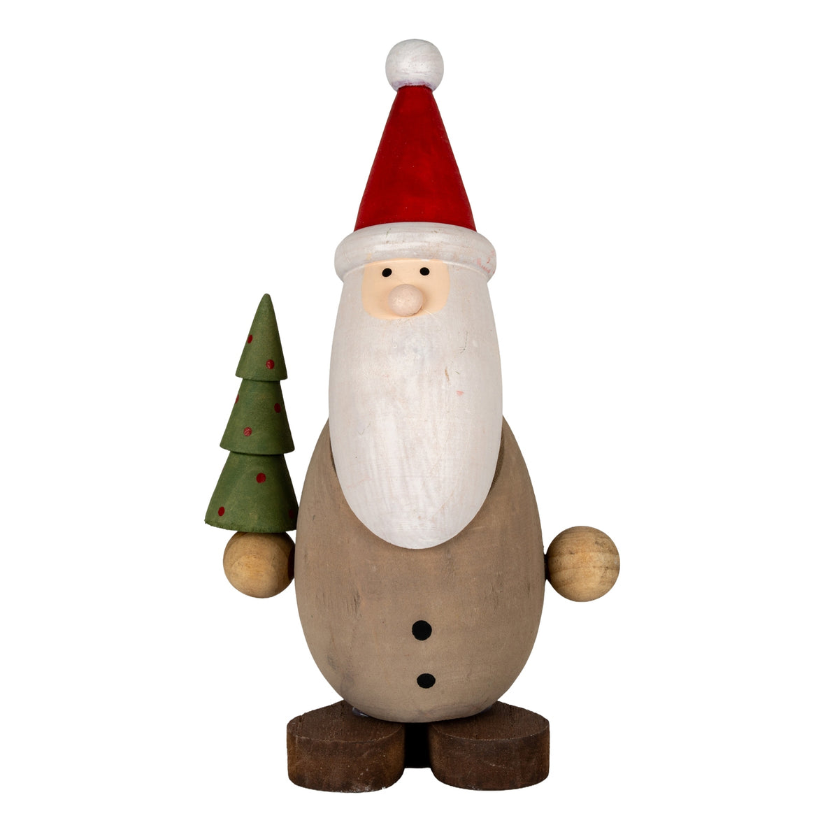 Wooden Santa with Tree, main product view
