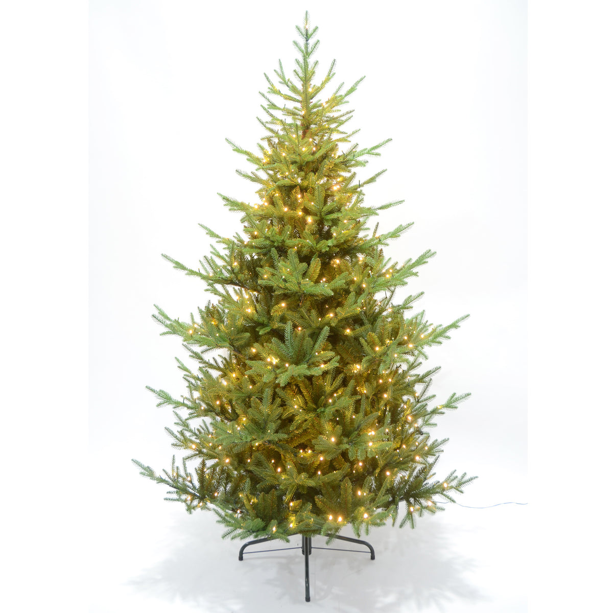 7ft Spruce pre-lit artificial tree included in the Winter Bloom Flower Christmas Tree
