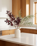 The Seville Burgundy Bouquet styled in a modern oak kitchen