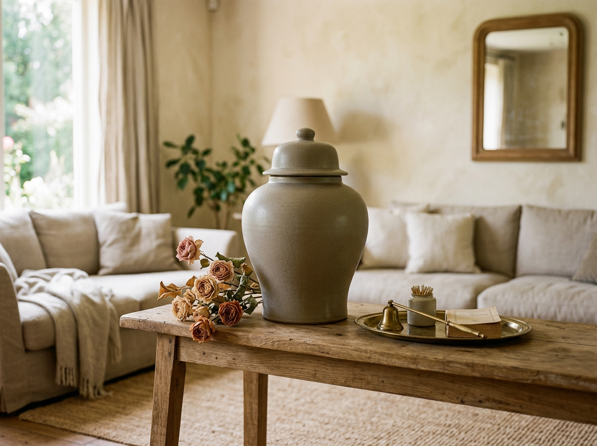 Bloomville Large Stone Ginger Jar lifestyle