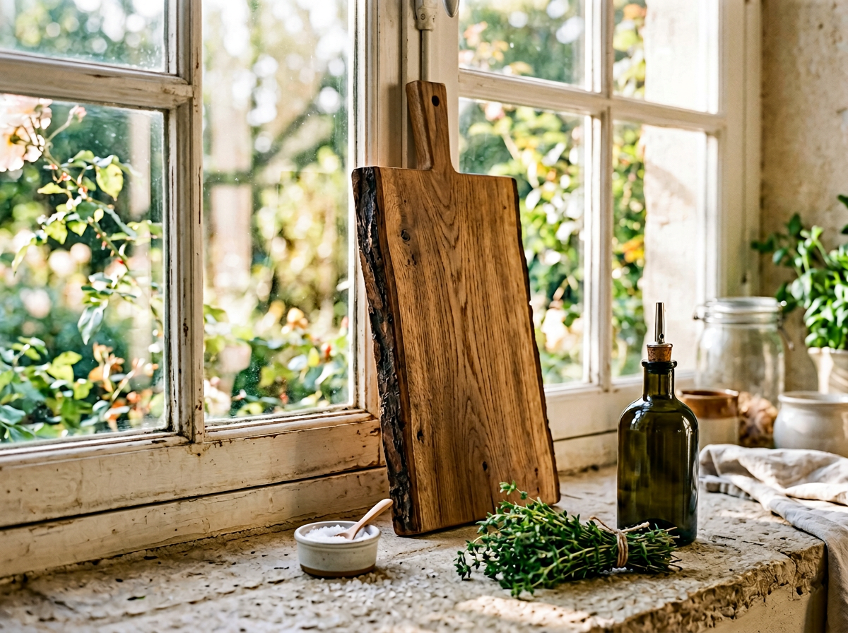 Chopping Board with Live Edge lifestyle