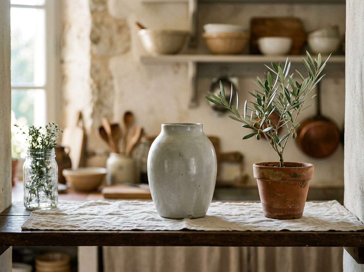 Garda Grey Glazed Juniper Vase lifestyle