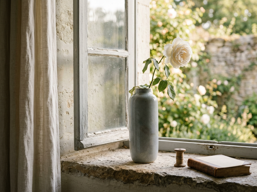 Garda Grey Glazed Tall Juniper Vase lifestyle