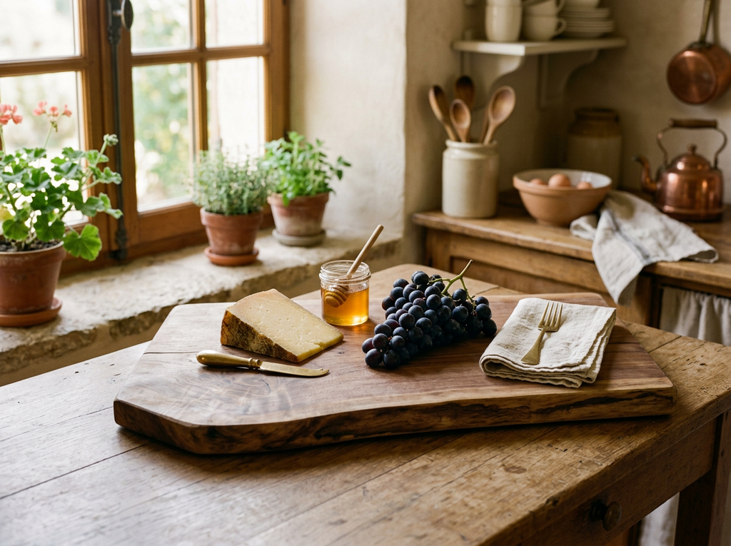 Large Chopping Board with live Edge lifestyle