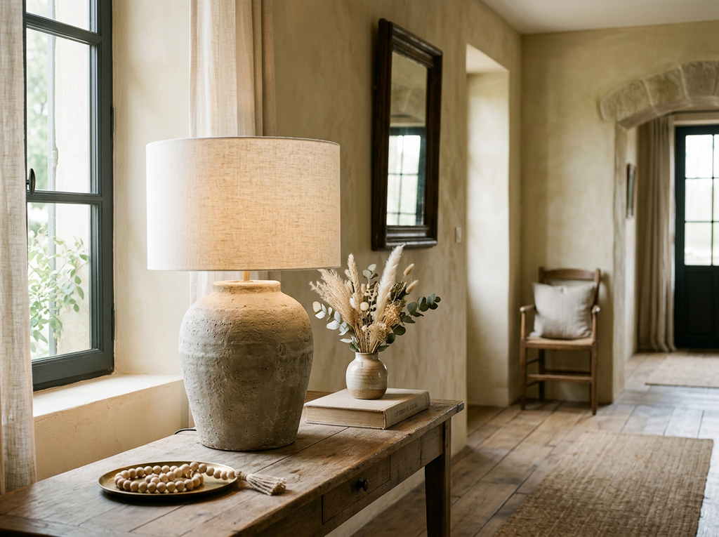 Regola Large Stone Ceramic Lamp lifestyle